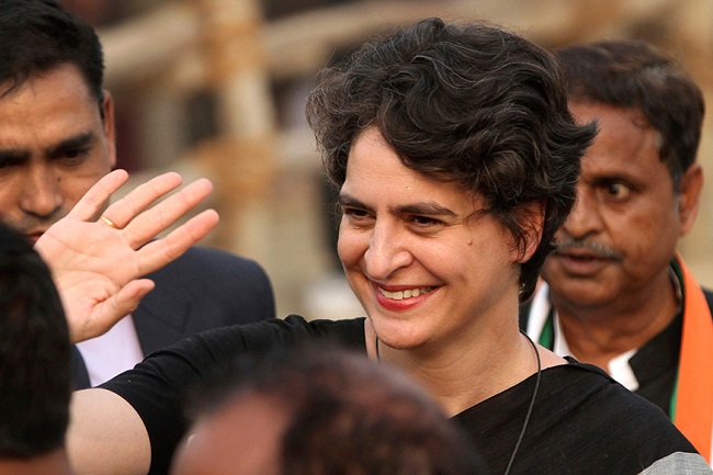 priyanka gandhi's face card